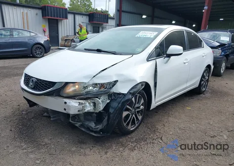 2013 Honda Civic Ex z USA, uszkodzony, nr VIN 2HGFB2F81DH545804